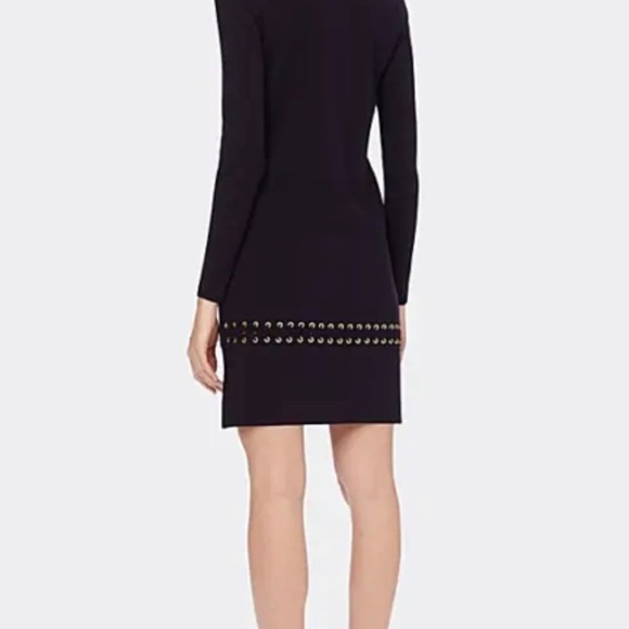 Tory Burch Black Harley Sweater Dress Merino Wool Size Medium Retail 498.00 - Picture 6 of 8